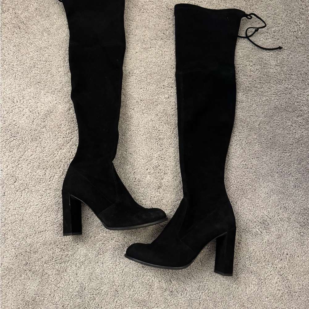 Stuart Weitzman Black Over-the-Knee Boots